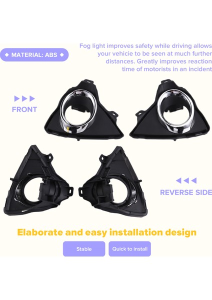Araba LED Ön Tampon Sis Figs Fog Lambası Toyota Auris 2014 2015 Kablo Dolması Kablolama Kapağı Izgara Halojen (Yurt Dışından) indirimleri