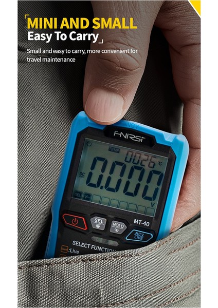 Fnirsi Mt-40 Akıllı Multimetre Elektrikçi Özel Yüksek Hassas Dijital Multimetre Tam Otomatik Sesli (Yurt Dışından) modelleri