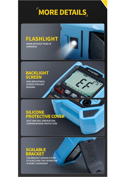 Fnirsi Mt-40 Akıllı Multimetre Elektrikçi Özel Yüksek Hassas Dijital Multimetre Tam Otomatik Sesli (Yurt Dışından) fırsatları