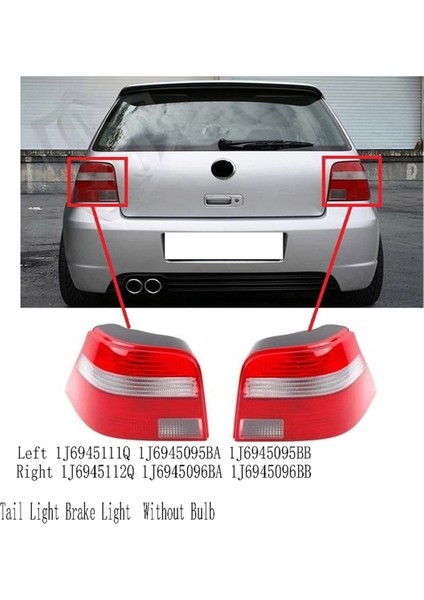 Arka Kuyruk Işığı Freni Işığı Vw Golf Için Ampul Olmadan 4 Mk4 Hatchback 1998-2004 Kuyruk Işık Muhafazası Sağ (Yurt Dışından) indirimleri