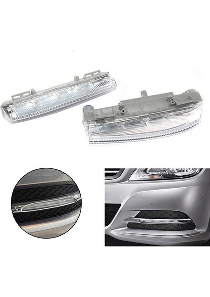 2pcs Ön Drl Sis Lambası Mercedes-Benz Için Uygun W204 W212 C250 C350 E350 A2049069000 (Yurt Dışından) indirimleri