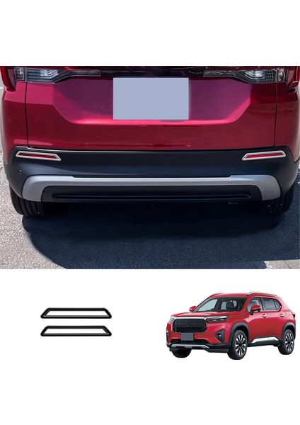 Araba Arka Sislik Kaplama Kapakları Çıkartma Sisli Koruyucu Çerçeve Honda Wrv 2024 Japonca Sürümü Parlak Siyah (Yurt Dışından) fiyatları