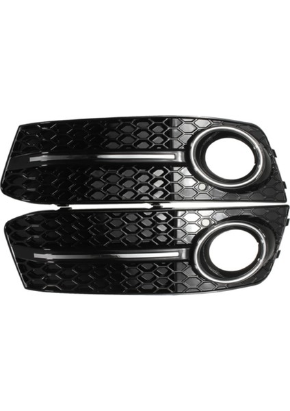 Parlak Siyah Araba Ön Sis Lambası Izgara Kapağı Audi A4 B8 2009-2011 Sis Lambası Petek Izgara Kapağı (Yurt Dışından)