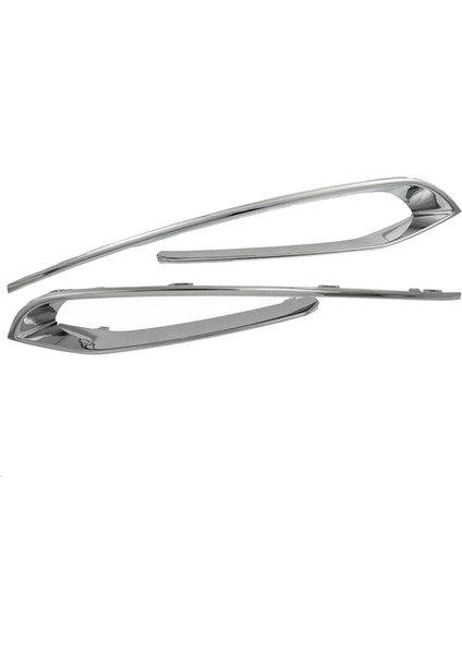 1paır Ön Tampon Sis Lamba Lamba Kaş Kapağı Bmw 5 Serisi F10 F18 520LI 525LI 2014-2017 Mesh Chrome Strip (Yurt Dışından) indirimleri