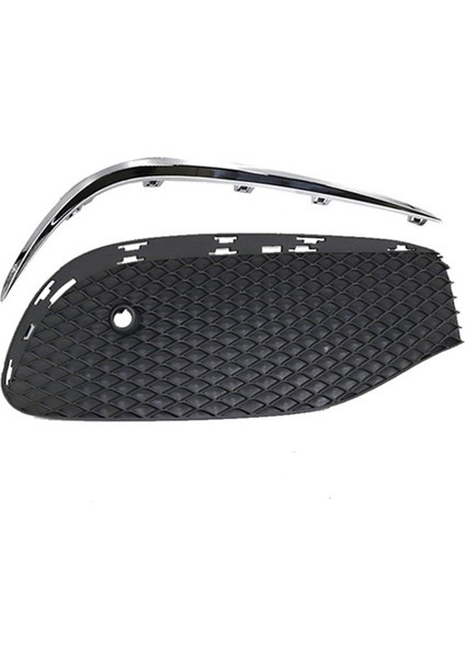 Araba Ön Tampon Sis Izgarası Izgara Sis Lambası Izgara Kapağı, Mercedes-Benz Için Chrome Strip E Sınıfı W213 2016-2020 Sağ (Yurt Dışından)