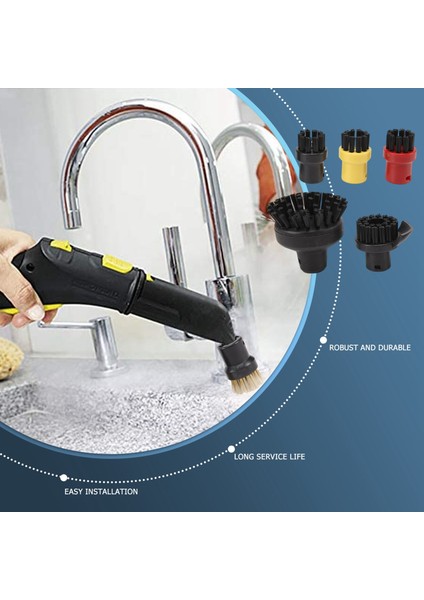 Karcher Sc3 Için Elde Steam Temizleyici Aksesuarları Sc1 Sc2 Güçlü Nozul Sc4 Sc5 Fırça Başı Sc7 CTK10 Yuvarlak Fırça (Yurt Dışından) indirimleri