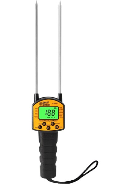 Akıllı Sensör AR991 Tahıl Nem Metre Dijital Analizör Mısır/buğday Pirinç Fasulyesi Nem Test Cihazı Arka Işığı LCD Ekran (Yurt Dışından)