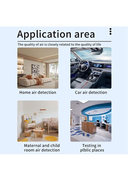 Taya Wıfı Hava Kalitesi Ölçer Hcho Tvoc Karbon Monoksit Co2 Pm2.5/10 Test Cihazı Taşınabilir Sıcaklık Nem Dedektörü Siyah (Yurt Dışından) modelleri
