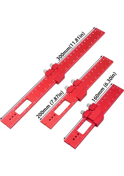3pcswoodowıng Cuturluk Alumınum Alumulu Pozisyonu Cetrever Cetreve Açı Cetver 16/20/30 cm Dıy Düzen Ölçümü (Yurt Dışından) modelleri