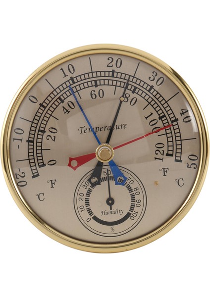 5inch Min Maks Termometre Higrometre Duvar Montaj Duvar Asma Analog Iç Mekan Açık Yağmur Önleme Sıcaklığı Nem Ölçer (Yurt Dışından)