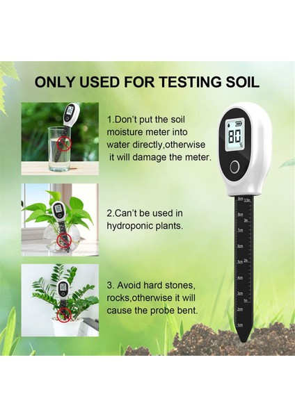 Dijital Nem Ölçer Arka Işığı ve Bahçe Çim Çiftliği Için Ölçekli Toprak Nem Sensörü Yüksek Doğruluk (Yurt Dışından) fiyatları