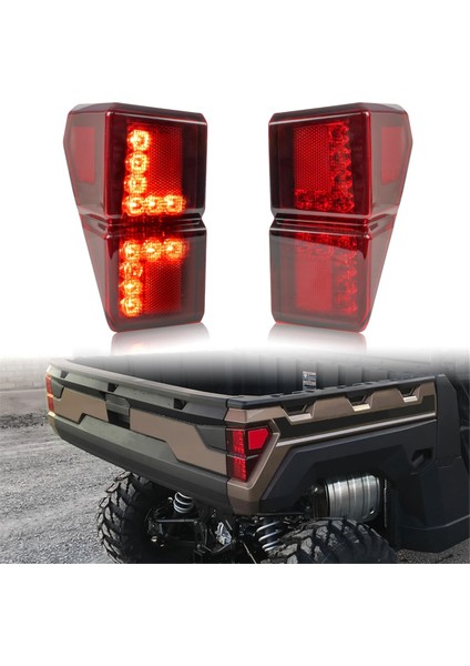 LED Kuyruk Işıkları Arka Fren Durdurma Işıkları 2413766 Polaris Ranger 1000/1000 Mürettebat/xp 1000/XP 1000 Mürettebat Aksesuarları, Kırmızı (Yurt Dışından) fiyatları