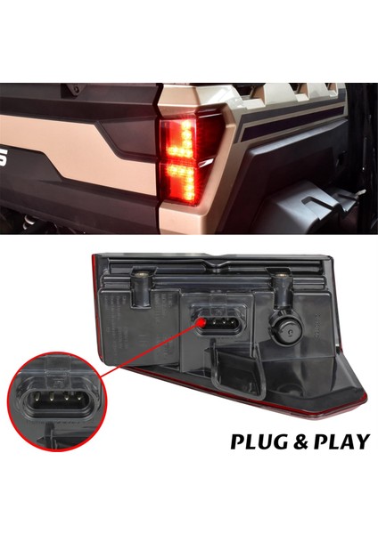 LED Kuyruk Işıkları Arka Fren Durdurma Işıkları 2413766 Polaris Ranger 1000/1000 Mürettebat/xp 1000/XP 1000 Mürettebat Aksesuarları, Kırmızı (Yurt Dışından) fırsatları
