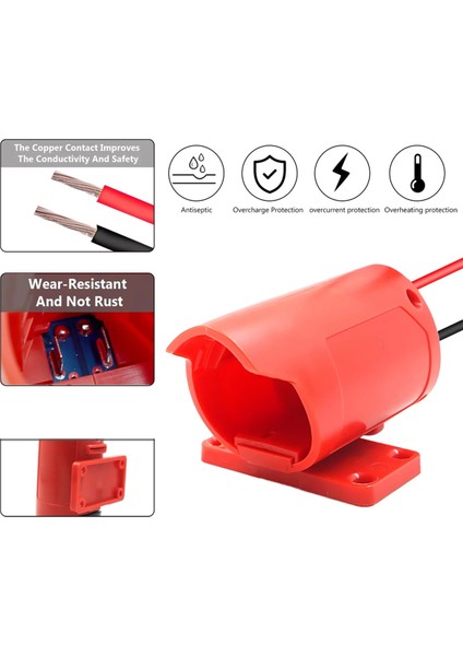 M12 Dönüştürücü Adaptörü Için 30A Sigorta Milwaukee 12V Lityum Pil Harici Güç Kaynağı Dıy Konnektör Braket Tutucu (Yurt Dışından) modelleri