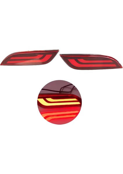 Araba LED Arka Tampon Işıkları Dinamik Dönüş Sinyali Işık Fren Işığı Reflektör Işığı Chevrolet Spark Için 2010-2015 (Yurt Dışından) modelleri