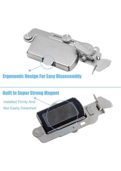 2 Pcs Çok Füzyonel Manyetik Dikiş Kılavuzu, Dikiş Kılavuzu, Hemmer Kılavuzu, Endüstriyel Lockstich Veya Yürüyüş Ayağı Için Hem Kılavuzu (Yurt Dışından) indirimleri