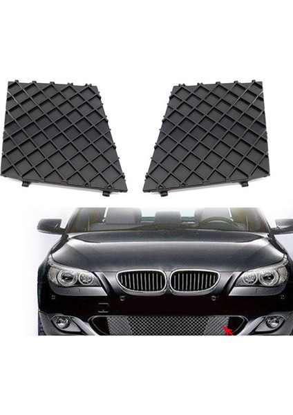 Araba Ön Tampon Alt Örgü Izgara Plakası Trim Kapak E60 E61 M 51117897186 51117897184 Tampon Kapağı (Yurt Dışından) fırsatları