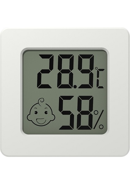 Mini LCD Dijital Termometre Higometre Sıcaklık Ölçer Nem Sensörü Hava Istasyonu Düğmesi Pil Beyaz ile Set (Yurt Dışından) modelleri