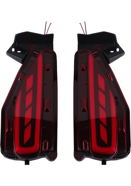 1 Çift LED Arka Tampon Reflektör Fren Kuyruğu Işık Lambası Toyota Fortuner Için 2015-2017&#39;YE Uyuyor (Yurt Dışından)