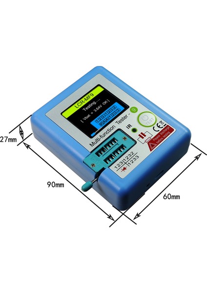 Transistör Test Cihazı Diyot Triot Kapasitans Direnç Ölçer 1.8 Inç Lcr Metre Npn Pnp Mosfet Tester Tft Grafik Ekran (Yurt Dışından) fırsatları