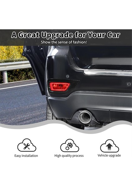 Jeep Grand Cherokee Için Arka Sis Fark Kapağı Döşeme 2011-2020 Sis Lamba Çerçevesi Trim Aksesuarları (Yurt Dışından) indirimleri