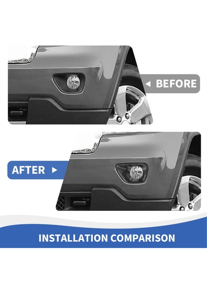 Jeep Grand Cherokee Için Ön Sis Fark Kapağı Döşeme 2011-2013 Sis Lamba Çerçevesi Dekor Dış Aksesuarlar (Yurt Dışından) fırsatları