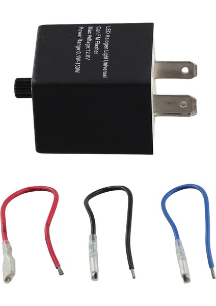 LED Flaşör Rölesi, 12V 3 Pimli Ayarlanabilir LED Flaşör Röle Turn Sinyal Işık Yanıp Söner Otomotiv Motosikleti (Yurt Dışından) fiyatları