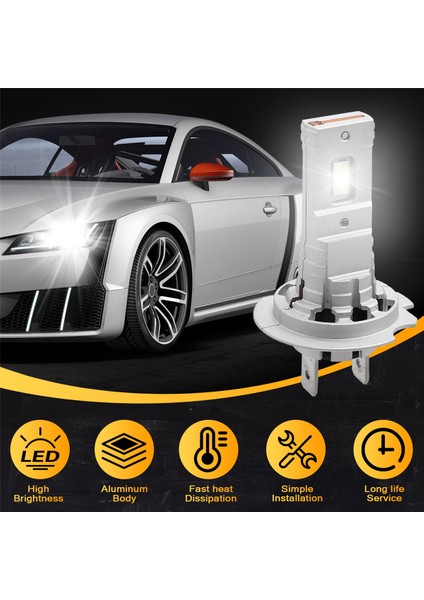 L1 H7 LED Far Ampulü 9-36V 8400LM Yüksek Güçlü LED Araba Far 6000K Otomatik Far H7 LED Ampuller (Yurt Dışından) indirimleri