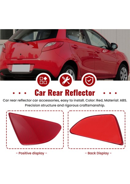 Araba Stil Abs Plastik Arka Tail Sis Lambası Reflektör Panel Mazda 2 Demio 2015-2018 (Yurt Dışından) fırsatları