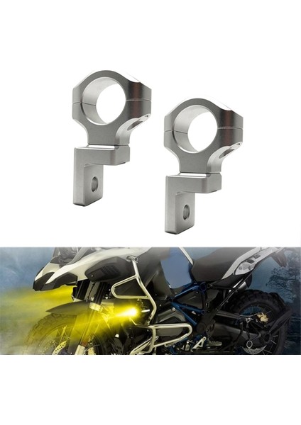 2pcs Motosiklet LED Yardımcı Sis Braket Braket Tampon Spot Işık Braketi Bmw R1250GS R1200GS Adv (Yurt Dışından) fırsatları