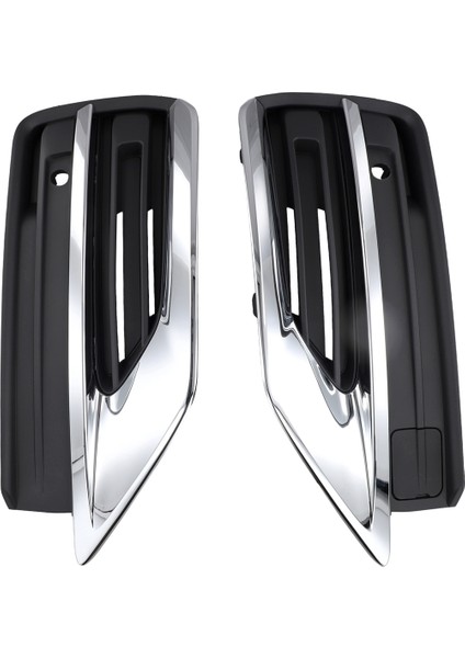 1paır Ön Alt Tampon Grilles Trim Chrome Cover BEZEL31663515 31663514 Volvo XC90 2019-2022 31663539 31663540 (Yurt Dışından)