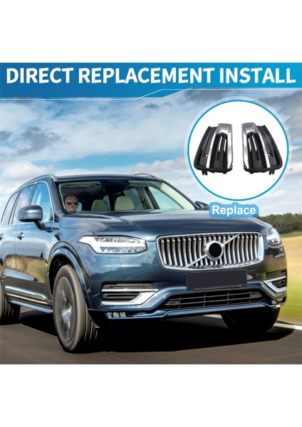 1paır Ön Alt Tampon Grilles Trim Chrome Cover BEZEL31663515 31663514 Volvo XC90 2019-2022 31663539 31663540 (Yurt Dışından) fırsatları