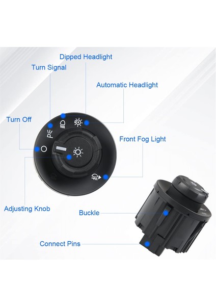 Far Denetleyicisi Sis Farklı Kontrol Anahtarı 9L3Z11654CA 9L3Z-11654 Ca Ford F150 F250 F350 F450 F550 Süper Görev (Yurt Dışından) fiyatları