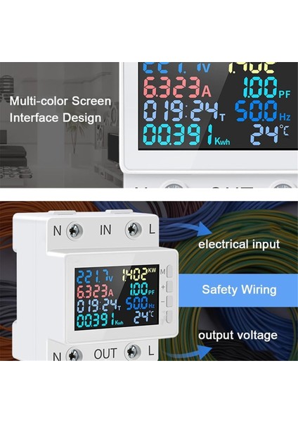 KWS-302L Güç Ölçer Voltaj Koruyucu Anahtarı Akım Voltaj Monitörü Röle Değeri Yerleştirilebilir Devre Kesici (Yurt Dışından) indirimleri