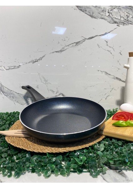 Granit Wok Tava-Tava-Fırın Tepsi-Siyah