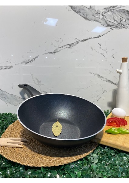 Granit Wok Tava-Tava-Fırın Tepsi-Siyah modelleri