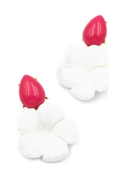 Çiçek Küpe - Beyaz fiyatları