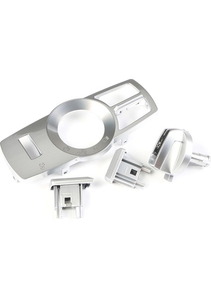 4pcs/set Far Anahtarı Döndürme Düğmesi Kafa Işık Lambası Kontrol Paneli Bmw 5 6 7 Serisi X3 X4 Gümüş (Yurt Dışından) modelleri
