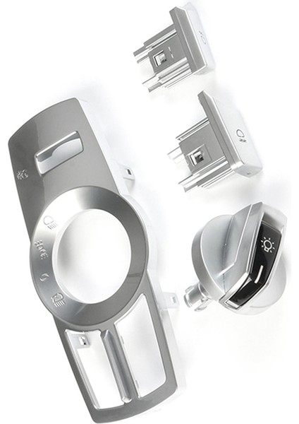 4pcs/set Far Anahtarı Döndürme Düğmesi Kafa Işık Lambası Kontrol Paneli Bmw 5 6 7 Serisi X3 X4 Gümüş (Yurt Dışından) fırsatları