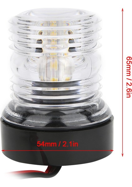 12-24V Beyaz LED Navigasyon Işığı 360 Derece Yat Teknesi Için Çok Yolda Işık Yelken Sinyal Lambası Kıç Ankraj Işığı (Yurt Dışından) fiyatları