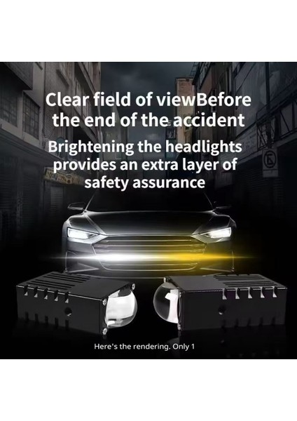 Evrensel Araba 1.5 Inç LED Far Sis Izgarası Açık Beyaz ve Sarı Çift Işık (Yurt Dışından) fiyatları