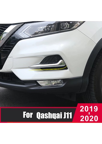Nissan Qashqai Için Araba Ön Sis Lambası Dekorasyon Trim Şeridi J11 2019 2020 (Yurt Dışından) modelleri