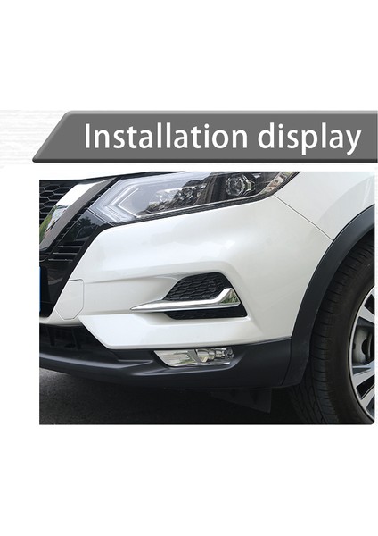 Nissan Qashqai Için Araba Ön Sis Lambası Dekorasyon Trim Şeridi J11 2019 2020 (Yurt Dışından) indirimleri