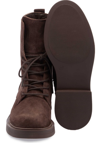 Kahve Hakiki Deri Kadın Casual Bot - K24K1BT67615-B85 fırsatları