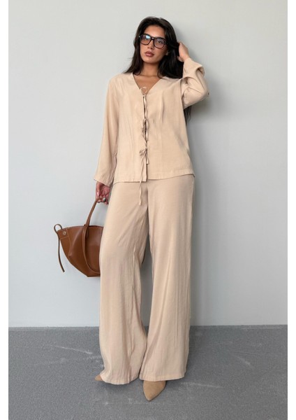 Bej Önü Bağlamalı Alt Üst Takım MG2473 modelleri