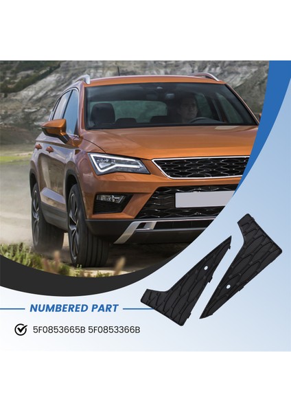 Araba Ön Tampon Sisli Fark Kapağı Izgara Çerçeve Araç Aksesuarları 5F0853665B 5F0853666B Koltuk Için Cupra Leon 2013-2016 (Yurt Dışından) fırsatları