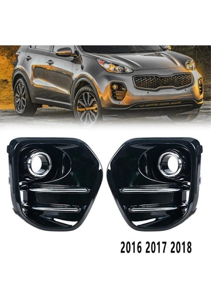 Sis Işık Kapağı Çerçeve Parlak Siyah Ön Tampon Sis Işık Lamba Kapağı 86528-F1000 Kıa Sportage Kx5 2016-2018 Sağ (Yurt Dışından) fiyatları