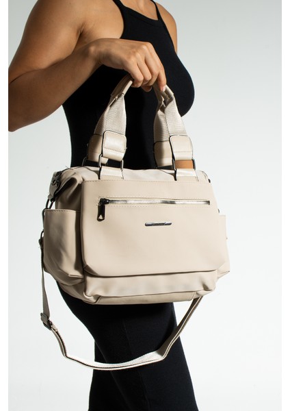 Ayarlanabilir Çapraz Askılı Çok Bölmeli El ve Omuz Çantası 1383