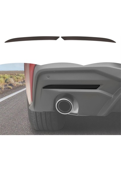 Füme Siyah Arka Sis Lamba Lambası Kapak Ford Mustang Için Dekorasyon 2024 2025 Dış Aksesuarlar (Yurt Dışından) modelleri