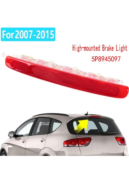 Altea Koltuğu Için Kırmızı Yüksek Montajlı Fren Lambası Altea Xl Tip 5p Altea Freetrack Tip 5p 2006-2015 Arka Fren Işığı 5P8945097 (Yurt Dışından) modelleri